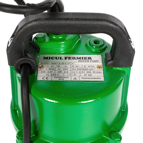 Pompa submersibila apa MICUL FERMIER, QDX-16M, 0.37 KW 16 m fara plutitor