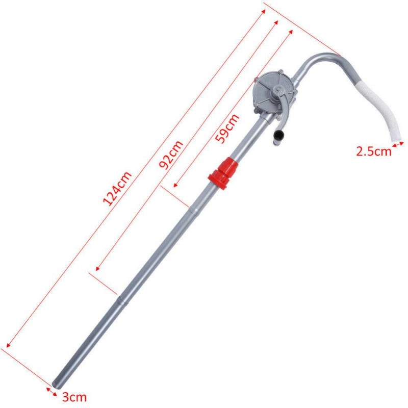 Pompa manuala rotativa MICUL FERMIER GF-0011, pentru transfer lichide, diametru 32 mm, lungime 130 cm, debit 35 l/min