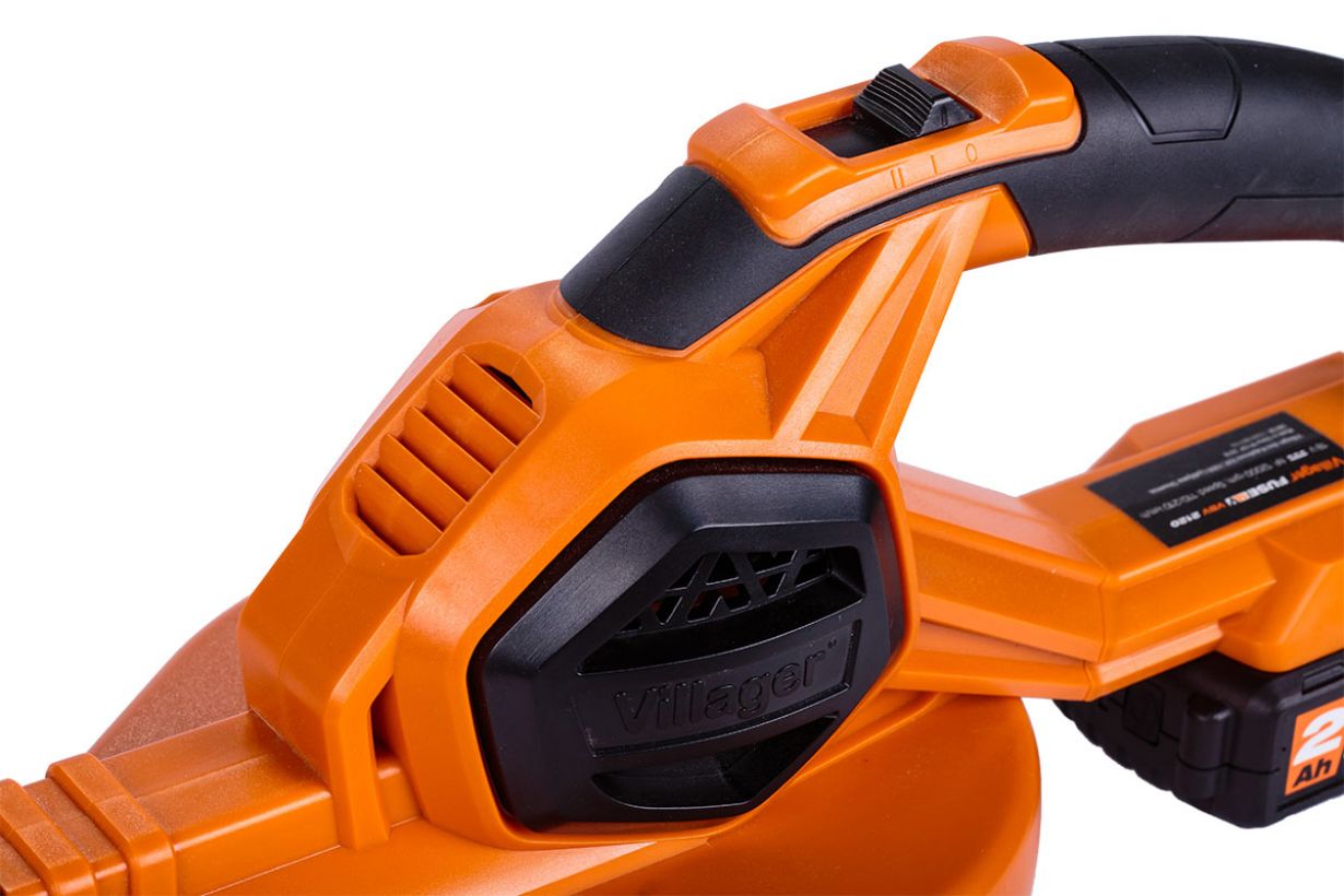 Suflanta de frunze pe acumulator VILLAGER VBV 2120, 18V, 12000 rpm, 105 mc/min, 58 m/s, fara acumulator si incarcator
