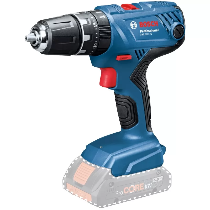 Masina de gaurit cu percutie pe acumulator BOSCH, GSB 18V-21 06019H1176, 1800 rpm, 21/55 Nm, mandrina rapida 13 mm