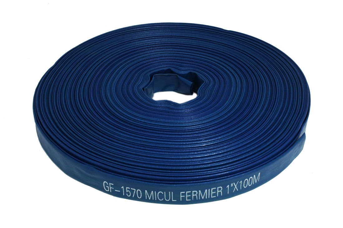 Furtun pentru apa MICUL FERMIER, Flat PVC 1 inch 100 m