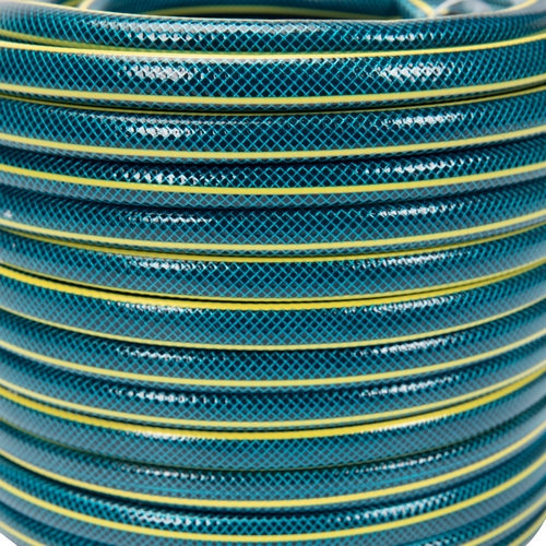 Furtun de gradina MICUL FERMIER, Bluebos Plus 1/2 inch 50 m cu insertie 4 straturi clasa 3 rezistenta