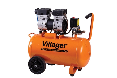 Compresor fara ulei VILLAGER VAT 50 LS, 50 L, 8 bar, 750 W