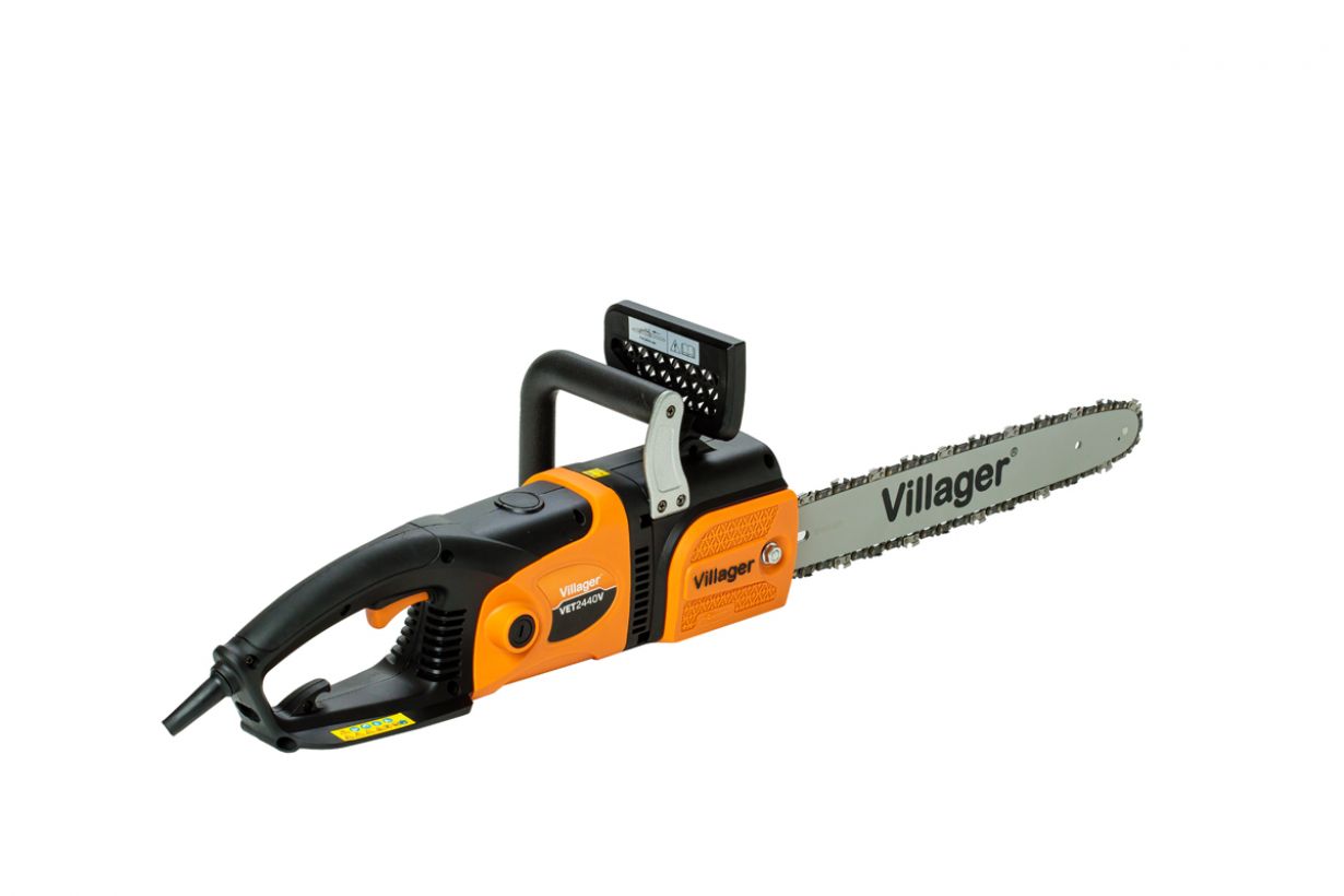 Fierastrau electric VILLAGER, VET 2440 V, 2400 W, pas lant 3/8, 1.3 mm, 28.5 dinti, viteza lant 14 m/s
