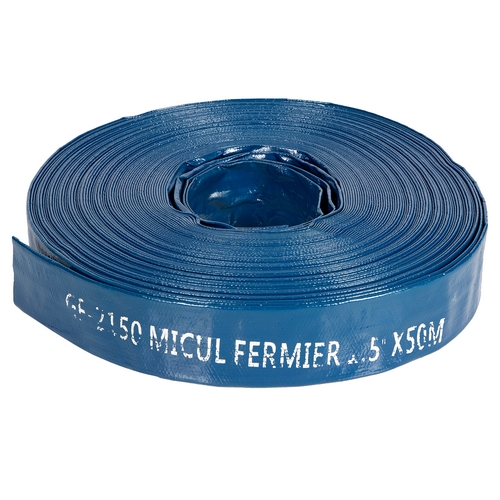 Furtun pentru apa MCUL FERMIER, Flat PVC 1.5 inch 50 m 2 bar
