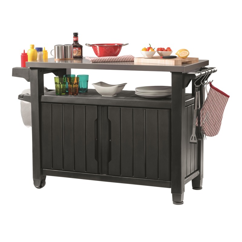 Dulap depozitare terasa KETER Unity XL 230419, 207 L, grafit, polipropilena