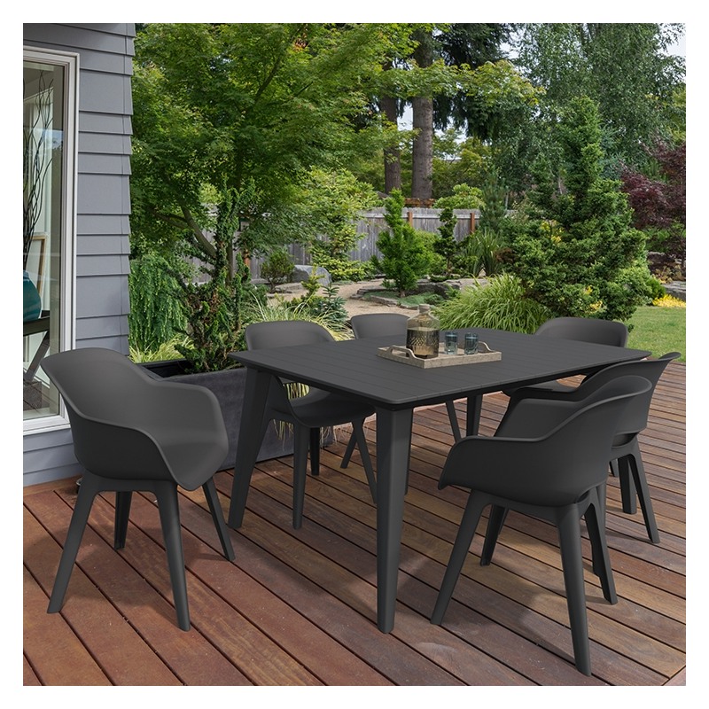 Masa de gradina KETER Lima 17202806939, material polipropilena, grafit