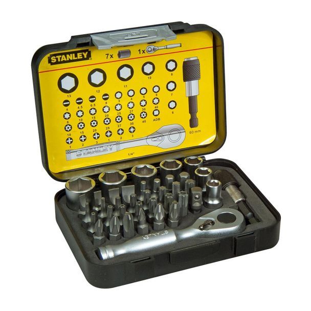 Set 40 piese de insurubat STANLEY 1-13-906, 1/4 inch
