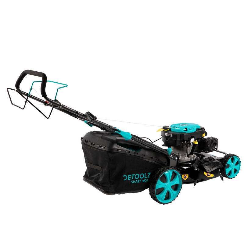 Masina de tuns gazon Detoolz, DZ-M107, 4 kW, benzina, punte 21 inch, 146 CC, cos colector 70 L