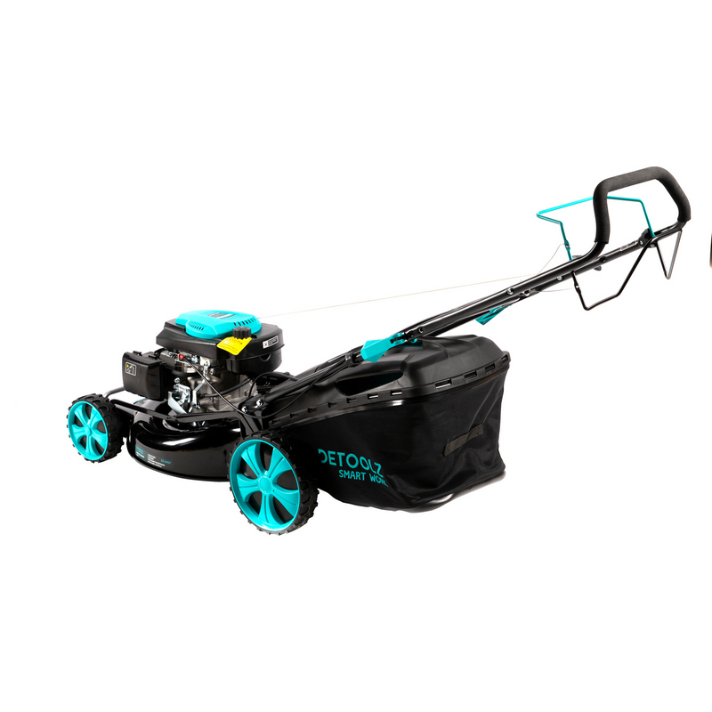 Masina de tuns gazon Detoolz, DZ-M107, 4 kW, benzina, punte 21 inch, 146 CC, cos colector 70 L