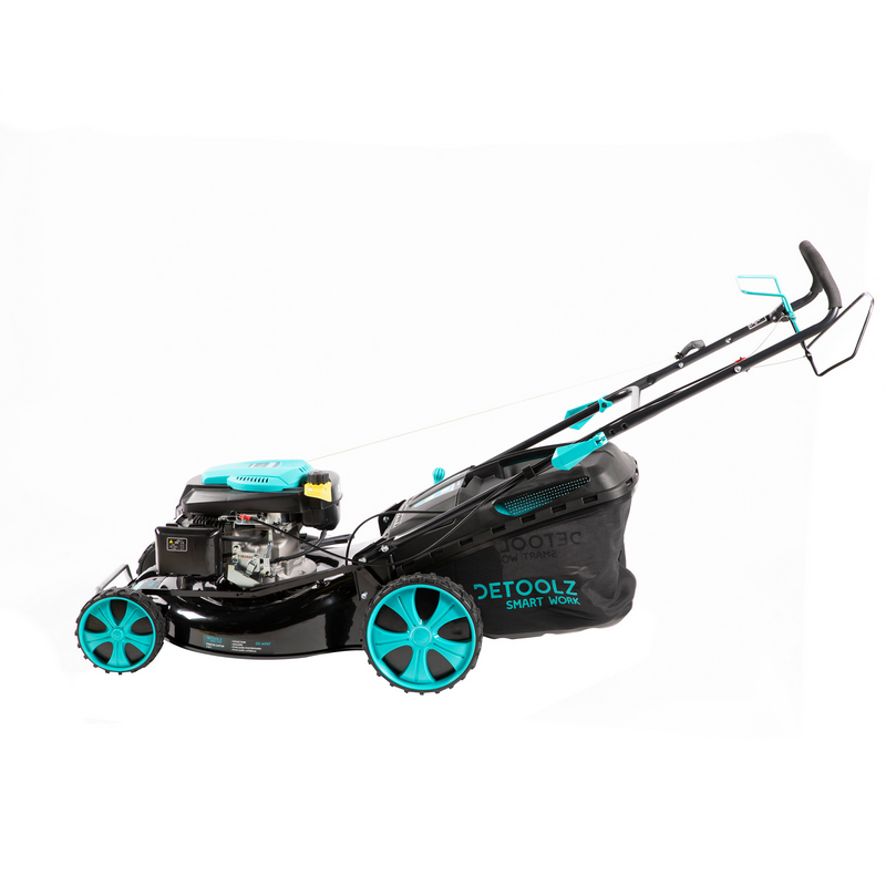 Masina de tuns gazon Detoolz, DZ-M107, 4 kW, benzina, punte 21 inch, 146 CC, cos colector 70 L