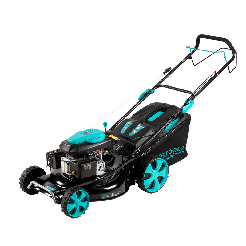 Masina de tuns gazon Detoolz, DZ-M107, 4 kW, benzina, punte 21 inch, 146 CC, cos colector 70 L