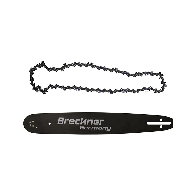 Set lant cu sina de ghidare pentru motofierastraie BRECKNER, compatibila cu MF55-45PRO/BK98036, lungime 45 cm, pas 0.325 inch, latime 1.5 mm, 72 de pinteni