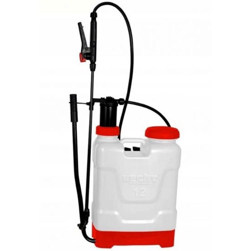 Pulverizator manual cu piston HECHT 4122, volum rezervor 12 litri, presiune 4 bar, jet ajustabil