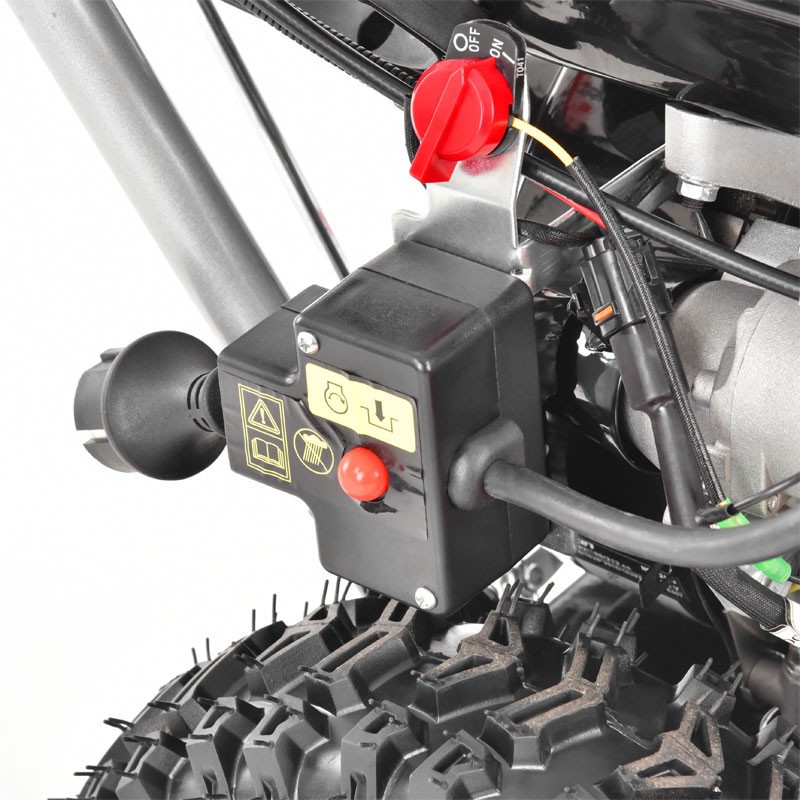 Freza de zapada pe benzina HECHT 9555SE, putere 5.5 CP, capacitate cilindrica 196 cmc, latime de lucru 56 cm