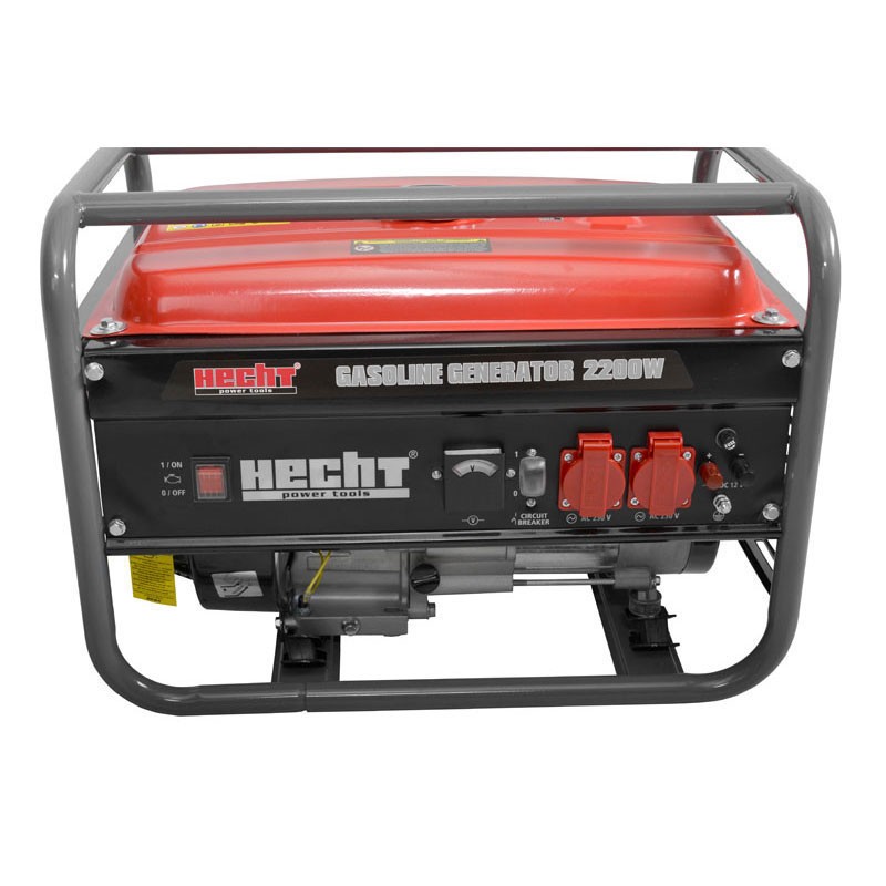 Generator de curent monofazat HECHT GG2500, motor benzina, 4 timpi, 196 CC, 2.2 kW, max 3 kW, cu maner