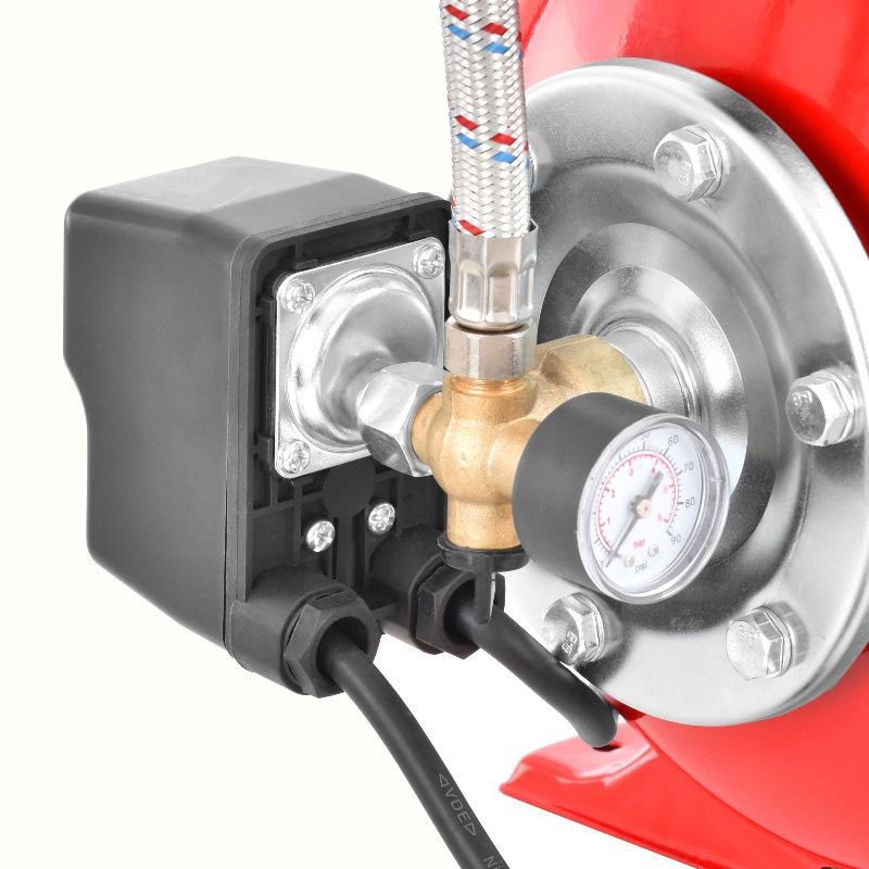 Hidrofor HECHT 3800, putere 800 W, volum butelie 20 litri, inaltime refulare 38 m, adancime aspiratie 8 m