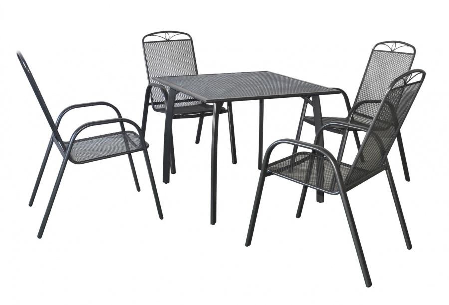 Set mobilier pentru gradina HECHT Navassa Set 4, masa cu 4 scaune