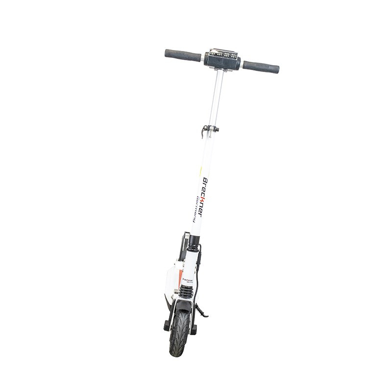 Trotineta electrica pliabila BRECKNER, BK90104, 350 W, 36 V, 78 Ah, viteza max. 25 km/h, alba
