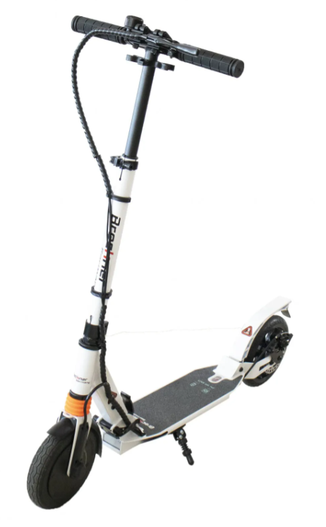 Trotineta electrica BRECKNER BK90128 TE, 120-2.6-A motor 120 W, alba, autonomie 5 km