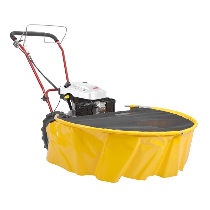 Motocoasa cu disc rotativ HECHT 5060, motor 4 timpi, capcitate cilindrica 173 CC, putere 4.9 CP, latime 60 cm