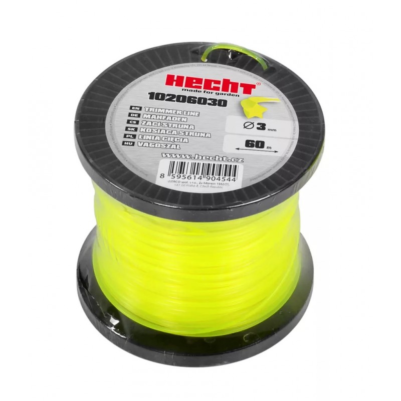 Fir pentru trimmer HECHT 10206030, profil stea, diametru 3 mm, lungime 60 m