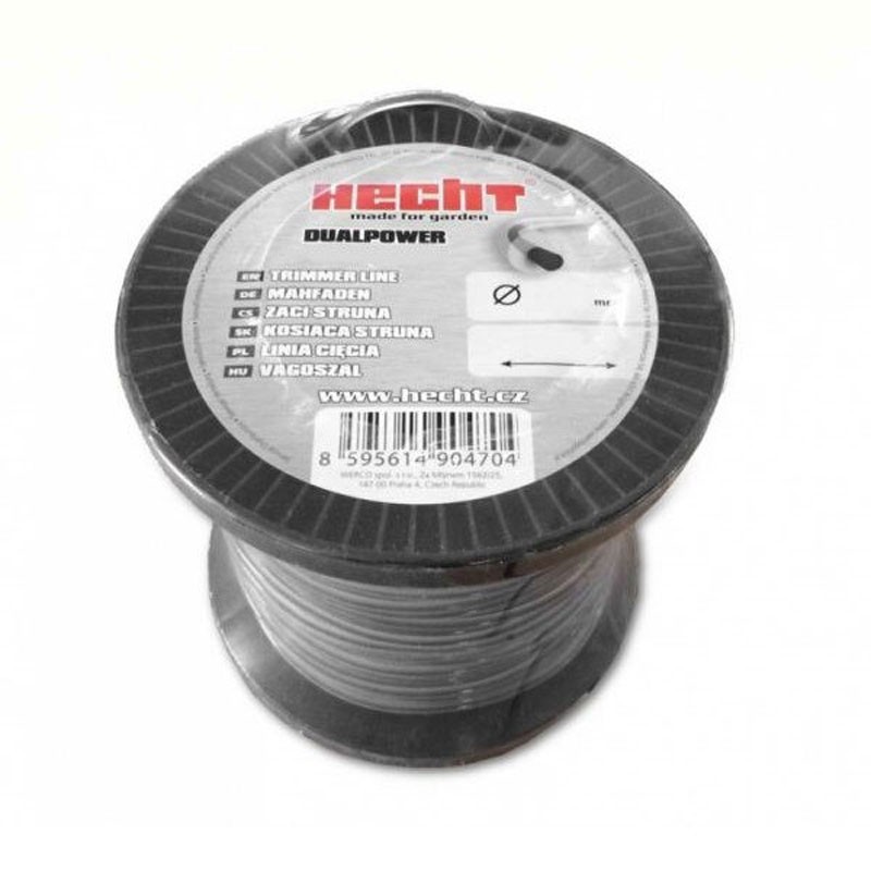 Fir pentru trimmer HECHT 10318016, profil rotund, diametru 1.6 mm, lungime 180 m, cu insertie metalica