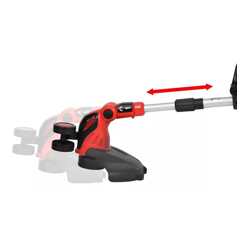 Trimmer electric pentru gazon HECHT 5020, latime de lucru 25 cm, acumulator Li-Ion 20 V, 2 Ah, fara acumulator si incarcator