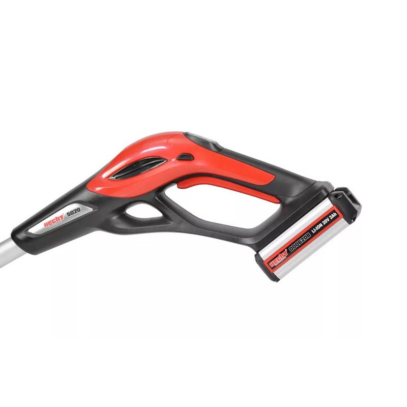 Trimmer electric pentru gazon HECHT 5020, latime de lucru 25 cm, acumulator Li-Ion 20 V, 2 Ah, fara acumulator si incarcator