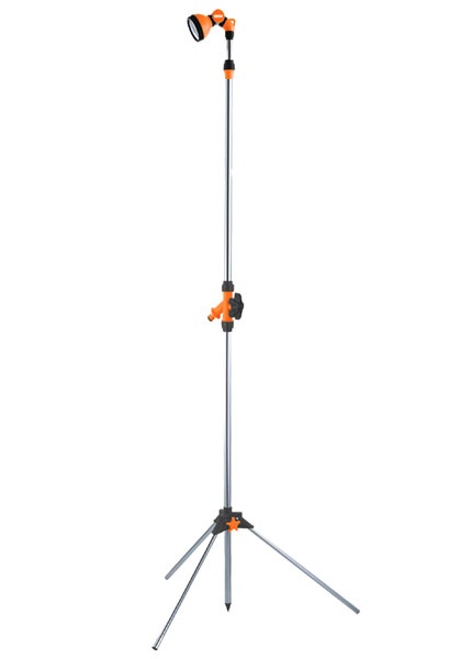 Dus cu tija telescopica HECHT 00202, lungime 172 - 229 cm, material polipropilena, culoare argintiu/portocaliu