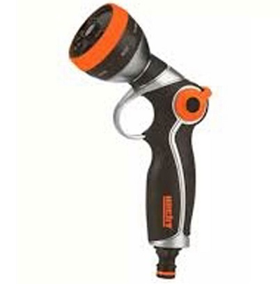 Pistol de irigare reglabil HECHT 02094, material plastic, culoare negru/portocaliu