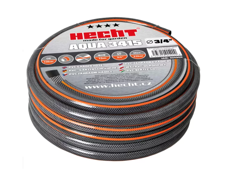 Furtun pentru gradinarit HECHT AQUA 3415, diametru 3/4 inch, lungime 15 m