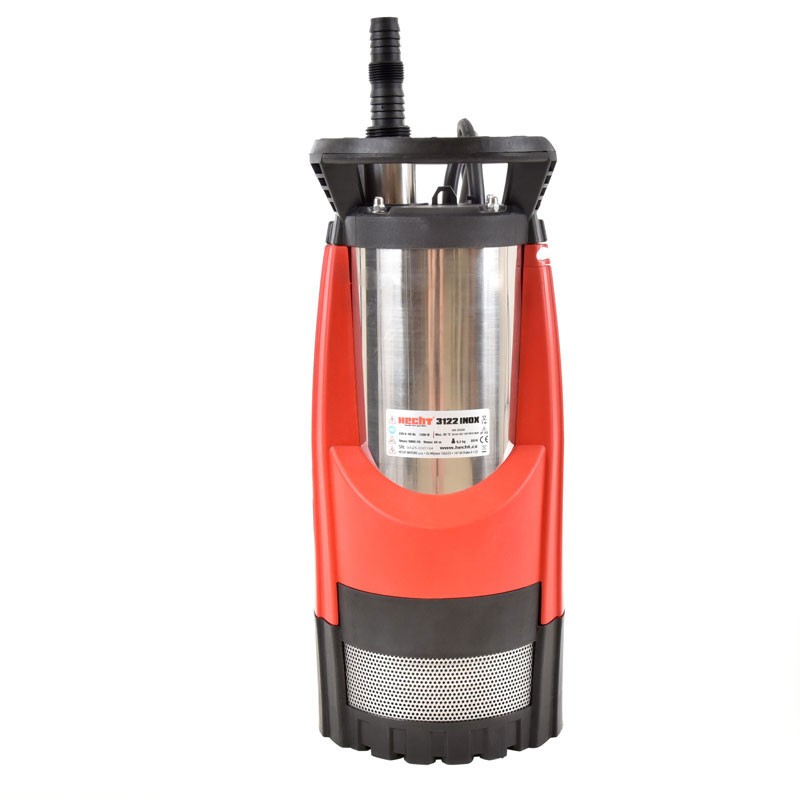 Pompa submersibila pentru apa curata HECHT 3122 Inox, putere motor 1200 W, debit maxim 6500 l/h, inaltime maxima de refulare 44 m
