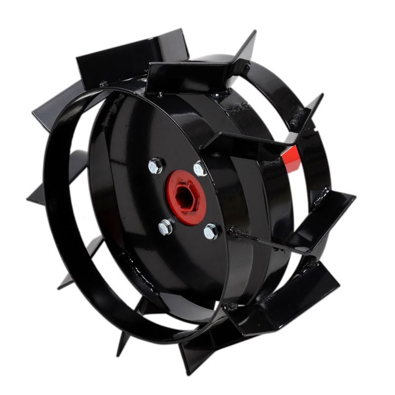 Set 2 roti metalice HECHT 007104, accesoriu compatibil cu motocultorul Hecht 7100