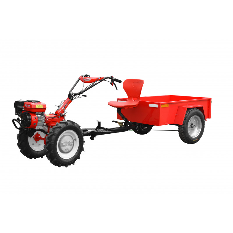 Remorca HECHT 57100, capacitate incarcare 300 kg, compatibila cu motocultorul Hecht 7100
