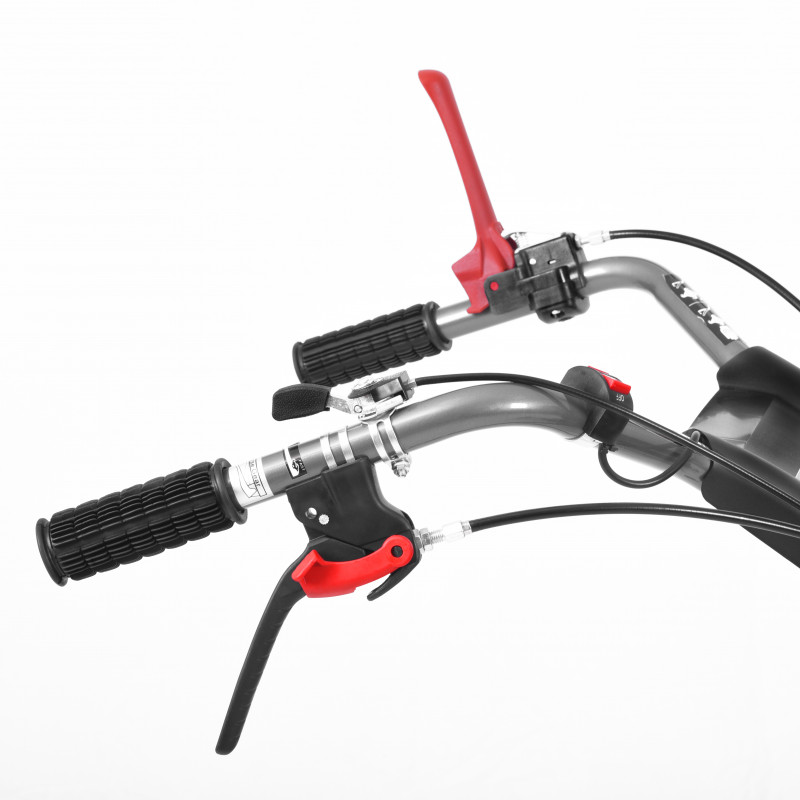 Motosapa HECHT 7970, motor 4 timpi, capacitate cilindrica 212 CC, 3.6 kW, 5 CP, latime de lucru 110 cm, 3 viteze