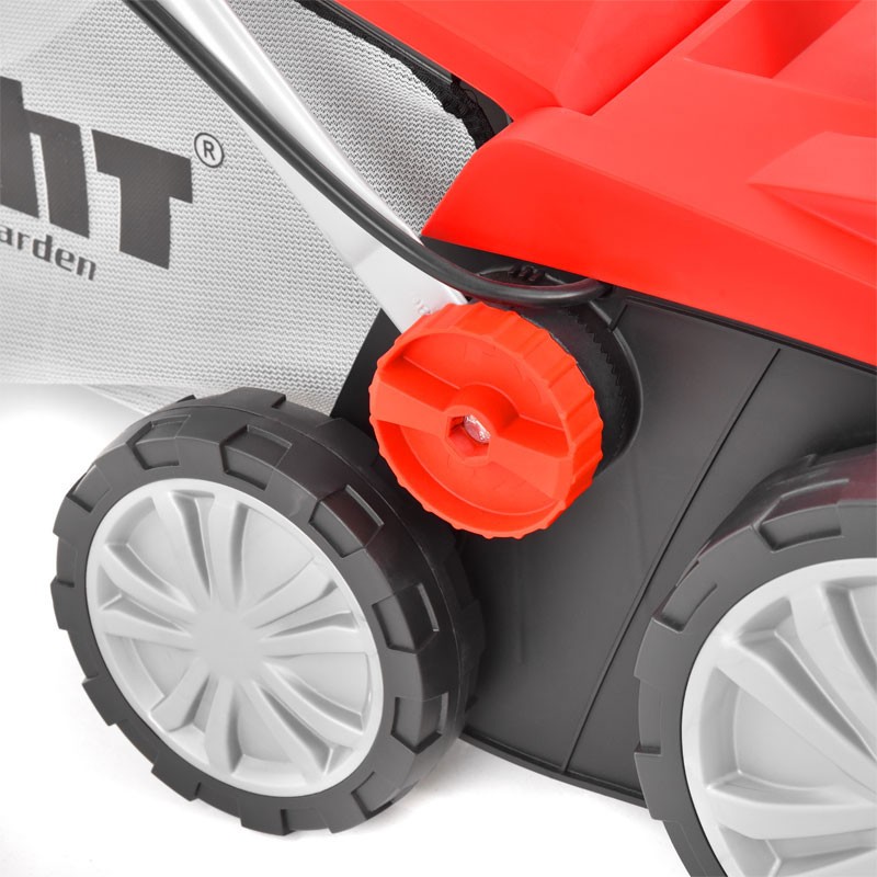 Scarificator si aerator electric HECHT 1683 2 in 1, putere motor 1600 W, sac colectare 48 litri, latime de lucru 38 cm