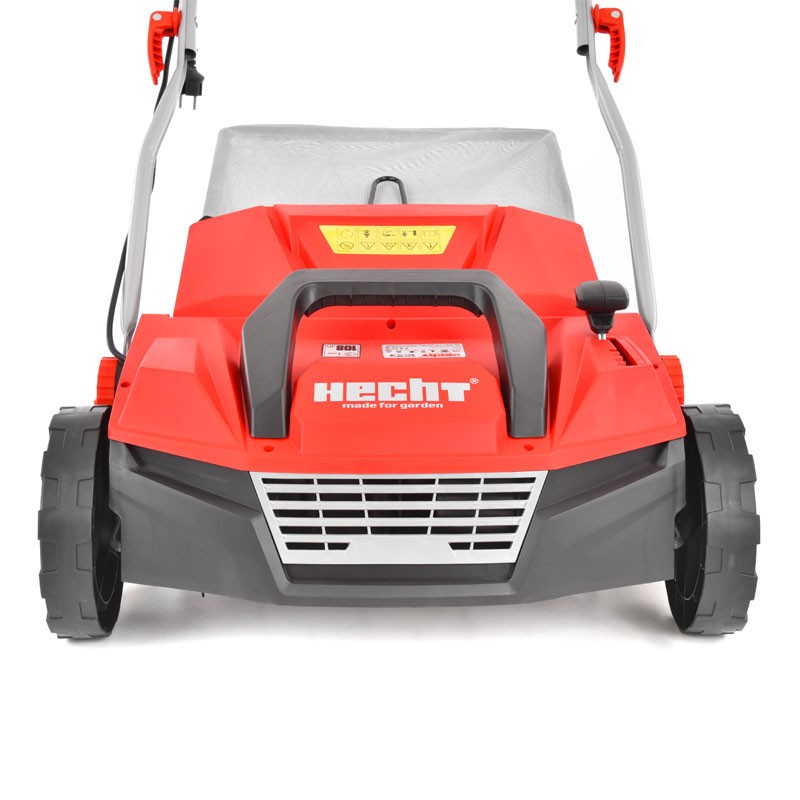 Scarificator si aerator electric HECHT 1683 2 in 1, putere motor 1600 W, sac colectare 48 litri, latime de lucru 38 cm