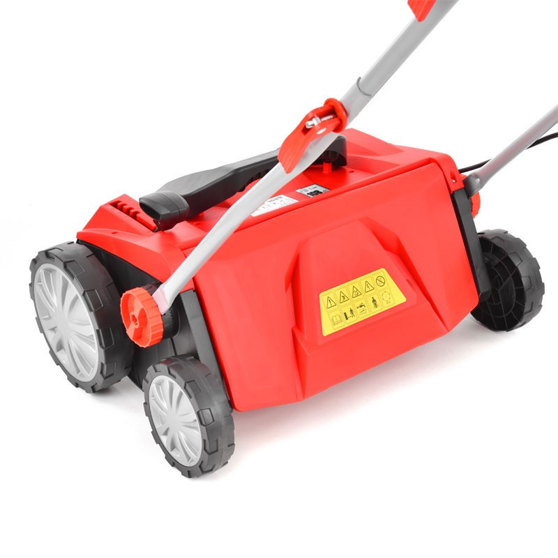 Scarificator si aerator electric HECHT 1683 2 in 1, putere motor 1600 W, sac colectare 48 litri, latime de lucru 38 cm