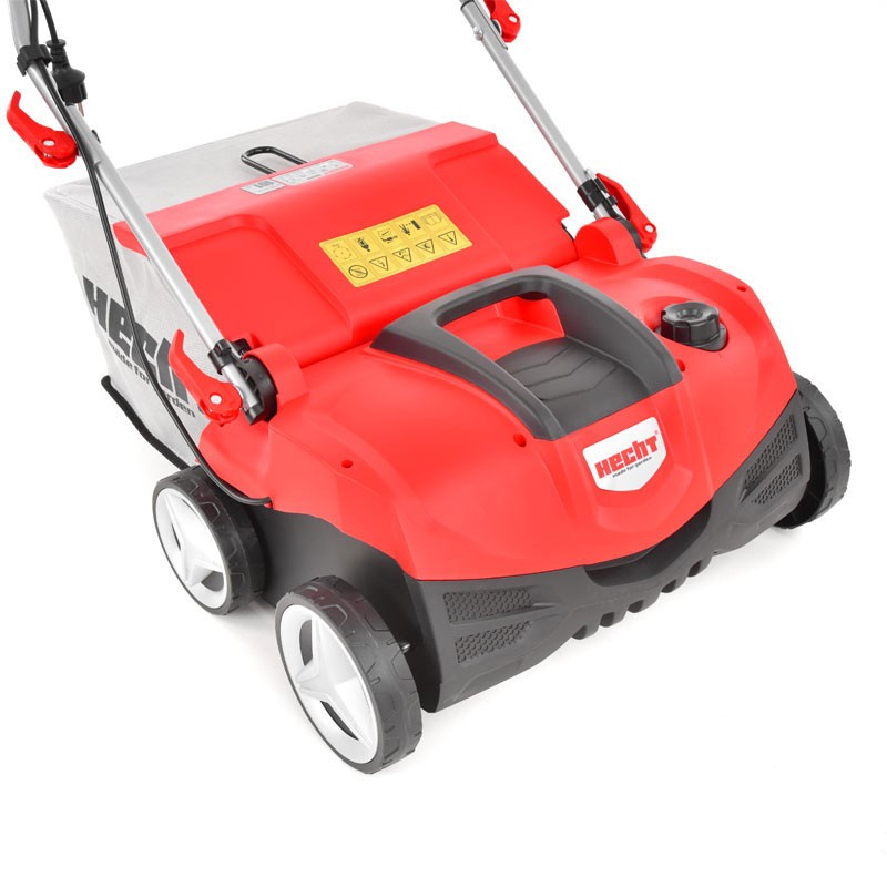 Scarificator si aerator electric HECHT 1999 2 in 1, putere motor 2000 W, sac colectare 45 litri, latime de lucru 38 cm