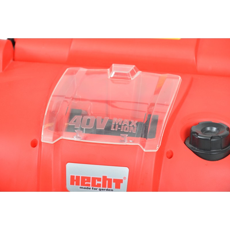 Scarificator si aerator electric HECHT 1384, sac colectare 45 litri, latime lucru 38 cm, compatibil cu acumulator 40 V, fara acumulator si incarcator