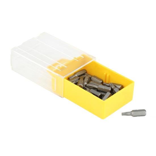 Varf Torx STANLEY, T20 x 1/4 inch x 25 mm, set 25 bucati