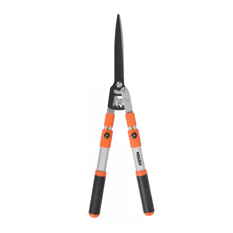 Foarfeca pentru gard viu si tufisuri HECHT 060AH9L, manere telescopice, material lama metal, lungime 87 cm