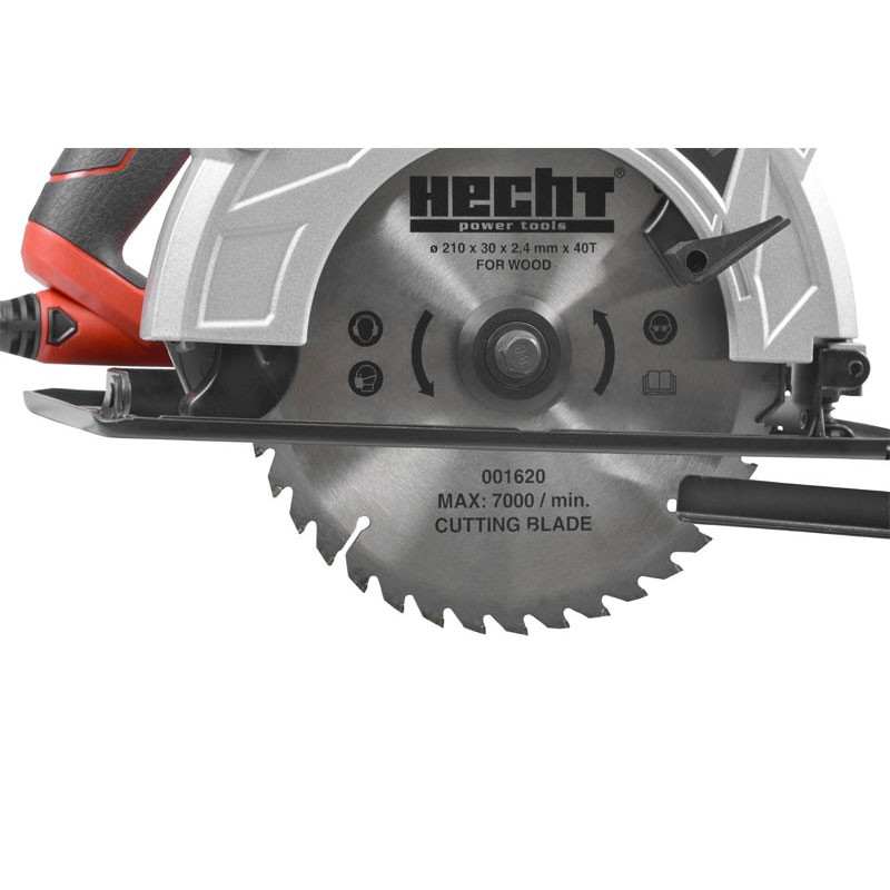 Fierastrau circular HECHT 1620, putere motor 1800 W, diametru panza 210 mm, 5000 rpm