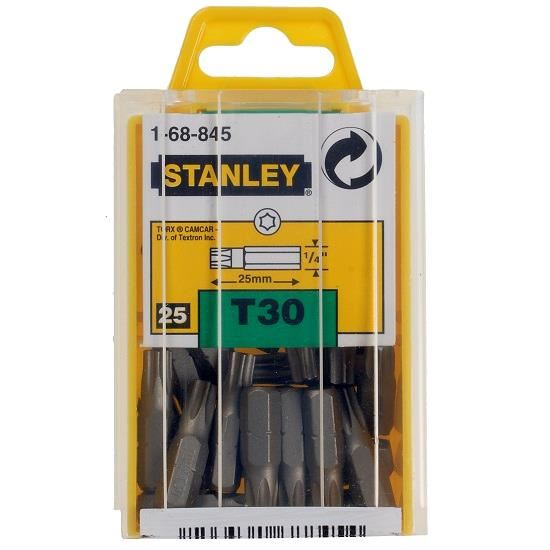 Varf Torx Stanley 1-68-845, T30 x 1/4 inch x 25 mm