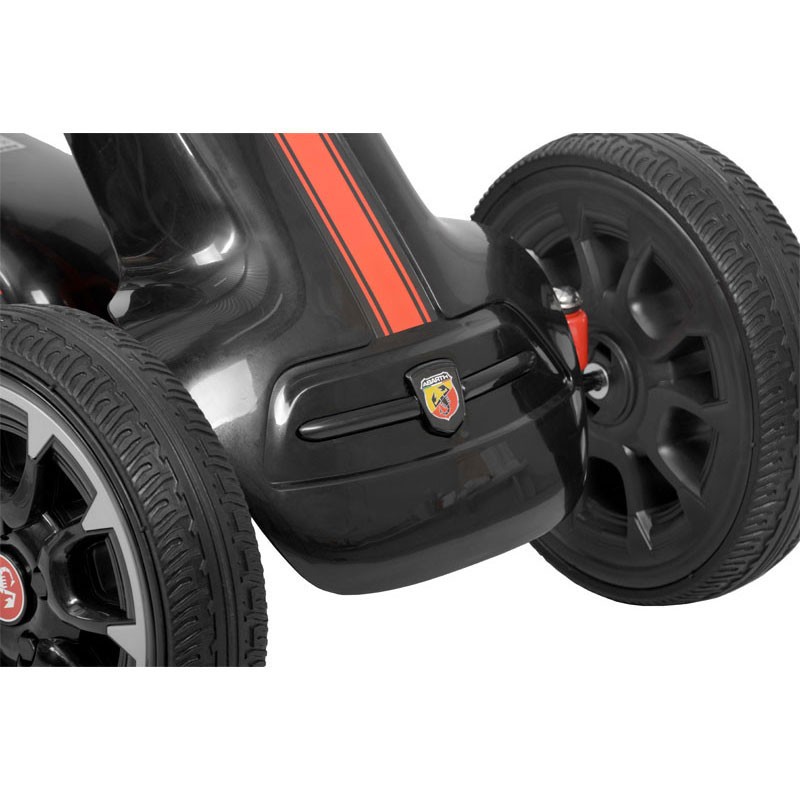 Kart cu pedale HECHT Abarth Black, greutate maxima suportata 25 kg, dimensiuni 113 x 57 x 73 cm, negru