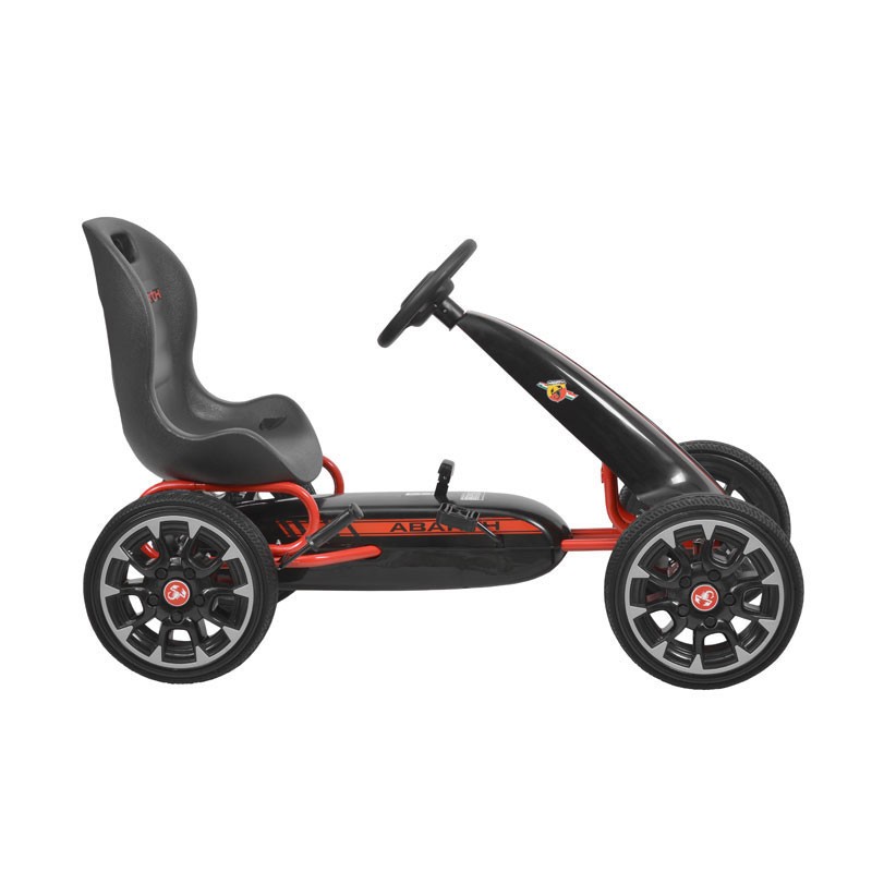 Kart cu pedale HECHT Abarth Black, greutate maxima suportata 25 kg, dimensiuni 113 x 57 x 73 cm, negru