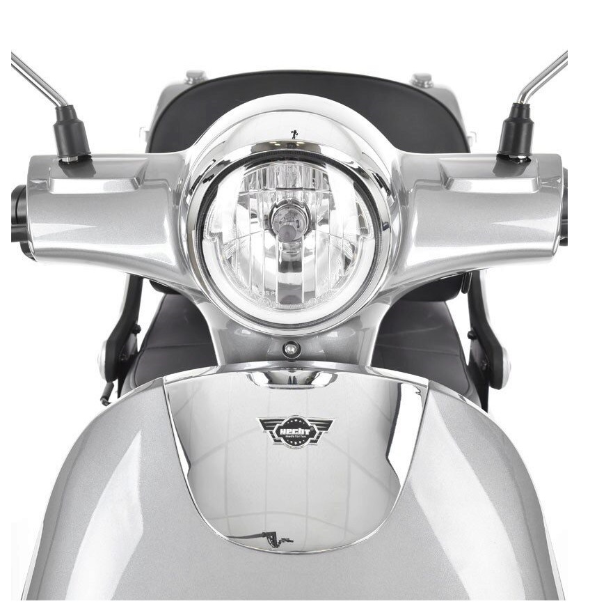 Scuter electric HECHT Citis Max Shadow, scaun reglabil, cotiere, acumulator 60 V, 20 Ah, motor 800 W, viteza maxima de 25 km/h, gri