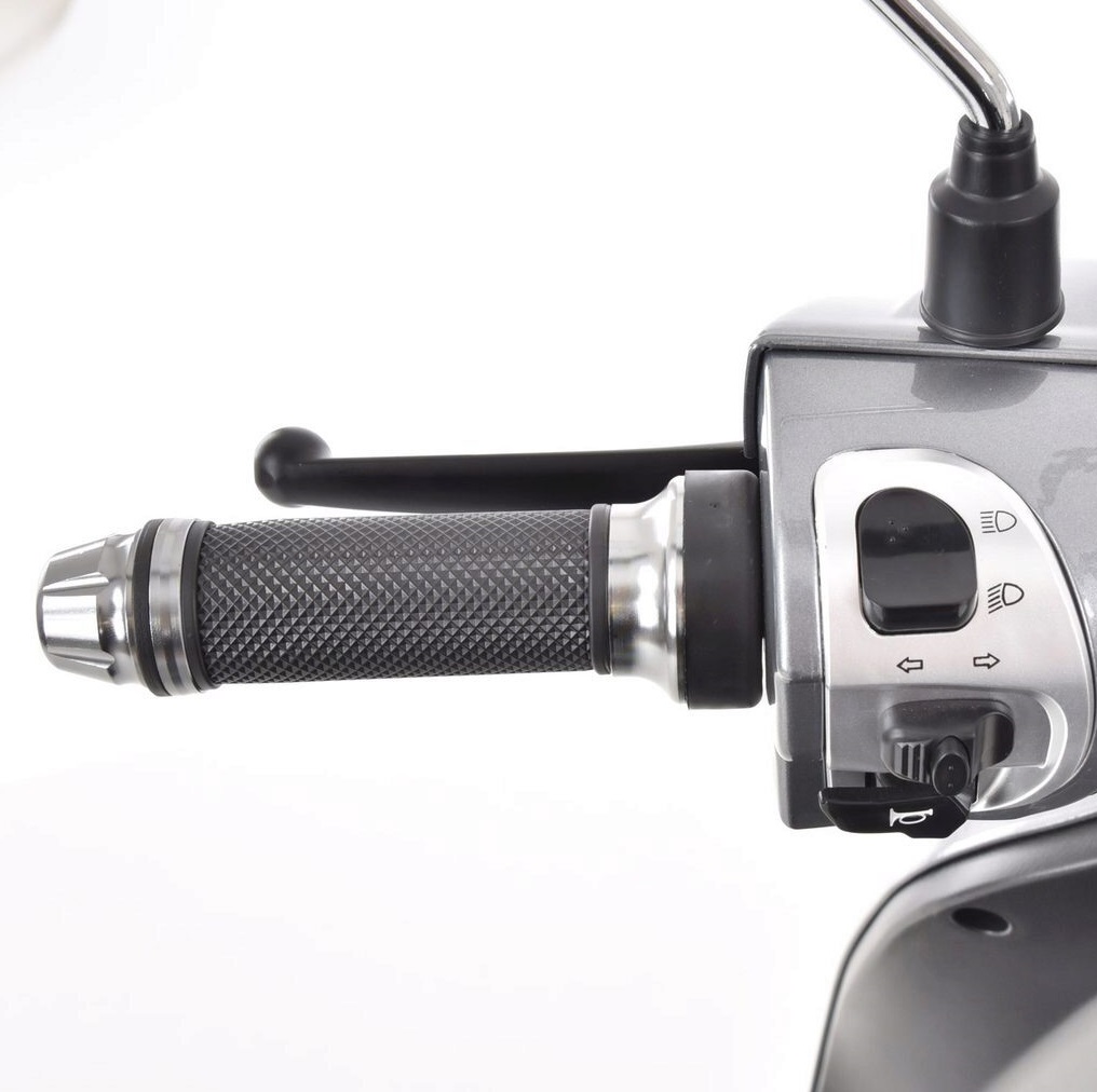 Scuter electric HECHT Citis Max Shadow, scaun reglabil, cotiere, acumulator 60 V, 20 Ah, motor 800 W, viteza maxima de 25 km/h, gri