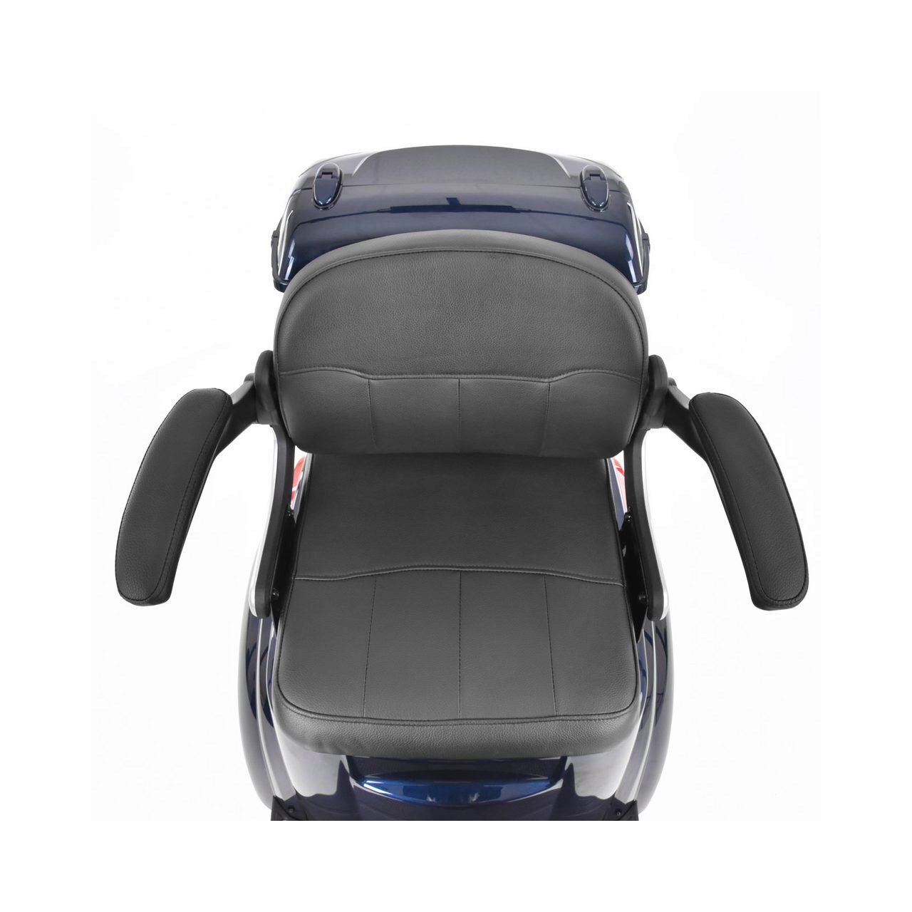 Scuter electric HECHT Citis Max Blue, scaun reglabil, cotiere, acumulator 60 V, 20 Ah, motor 800 W, viteza maxima de 25 km/h, albastru